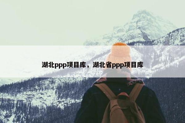 湖北ppp项目库，湖北省ppp项目库