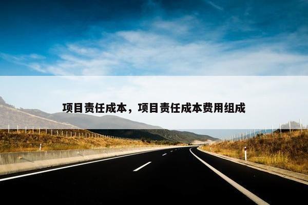 项目责任成本，项目责任成本费用组成