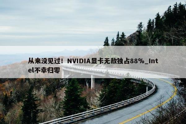 从来没见过！NVIDIA显卡无敌独占88％_Intel不幸归零