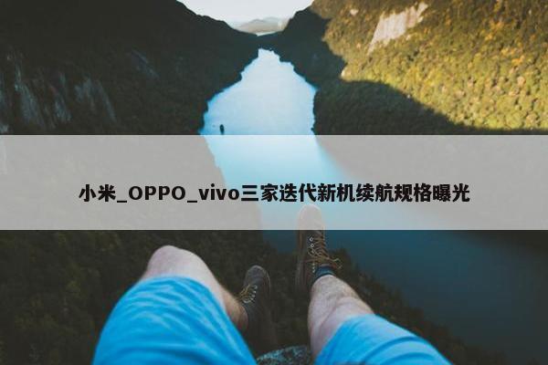 小米_OPPO_vivo三家迭代新机续航规格曝光